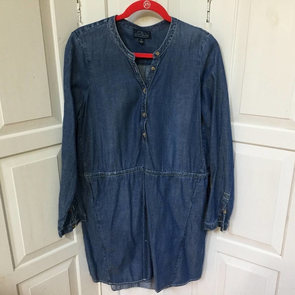 Lucky Brand Denim-Look Dress